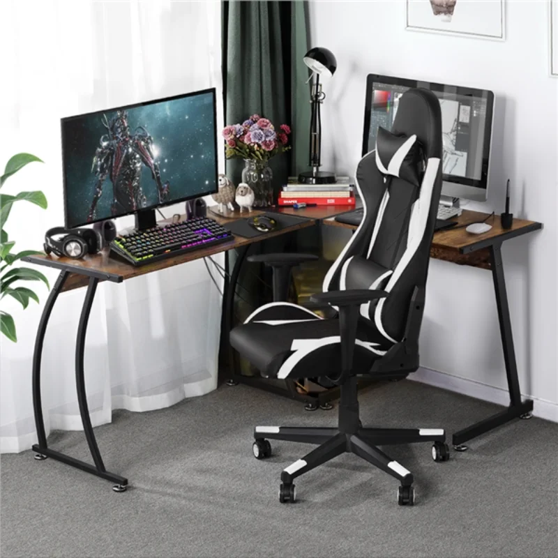 SmileMart Executive Adjustable High Back Faux Leather Swivel Gaming Chair