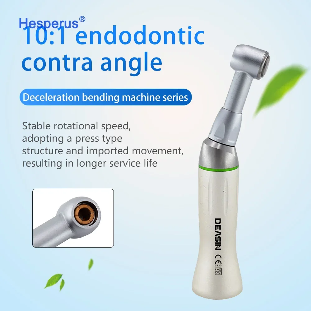 10:1 Speed Reduction Reciprocating Den tal Endo Motor Contra Angle Handpiece For Hand File And Engine File Low Speed Handpiece