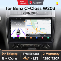 Junsun Android 13 Qualcomm 8 Core Wireless CarPlay for Apple Android car Car Radio For Benz C Class W203 2005-2009 Car Radio