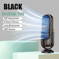 Home small air conditioner 720 degree adjustable hair dryer USB charging large battery dual motor portable air conditioner