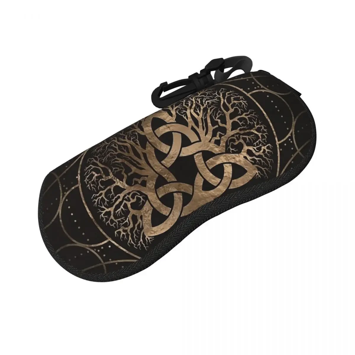 

Древо жизни-Yggdrasil с оболочкой Triquetra, чехол для очков, защитная коробка для солнцезащитных очков, женская и мужская мягкая сумка для очков, сумка