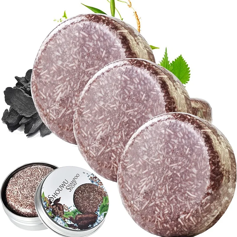 Jabón Polygonum, champú para oscurecer el cabello, barra para mujeres y hombres, champú de jengibre sólido, jabón blanqueador, varios estilos de barra de jabón para el cabello