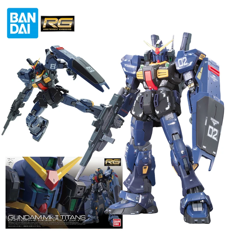 

Bandai 1/144 Gundam MK-II TITANS Action Figures RX-17 MK-II TITANS Mobile Suit Gunpla Collectible Toys Birthday Gift for Boys