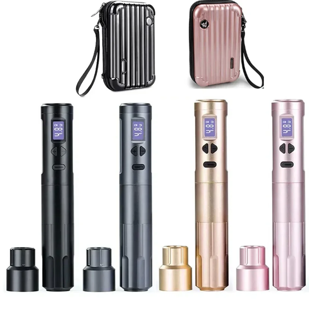 

K6003 Wired WirelessTattoo Machine 3.5mm stroke Tattoo Pen With 2 Battery Packs For tattoo Eyebrow Permanent Makeup