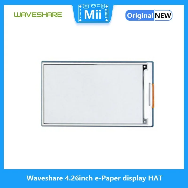 Waveshare-Écran e-Paper HAT, 4.26 pouces, 800x480, noir/blanc, interface éventuelles I, faible consommation, grand angle de vision pour Raspberry Pi
