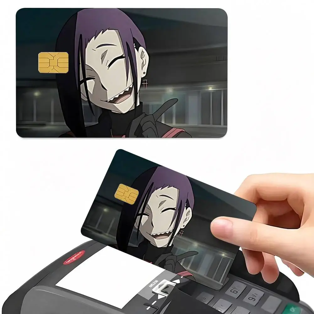Magane Chikujouin Re Creators Credit Card Sticker Waterproof PVC Skin Cover For Debit Bank Card, Removable Card Decal Wrap