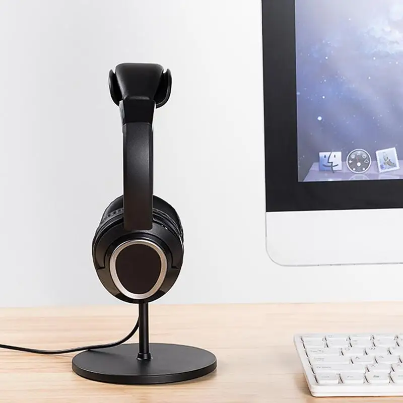 حامل حامل سماعات رأس عالمي ، حامل سماعة رأس للألعاب ، رف عرض سماعة الأذن ، حامل شماعات ، حامل دعم سماعات الكمبيوتر فوق الأذن