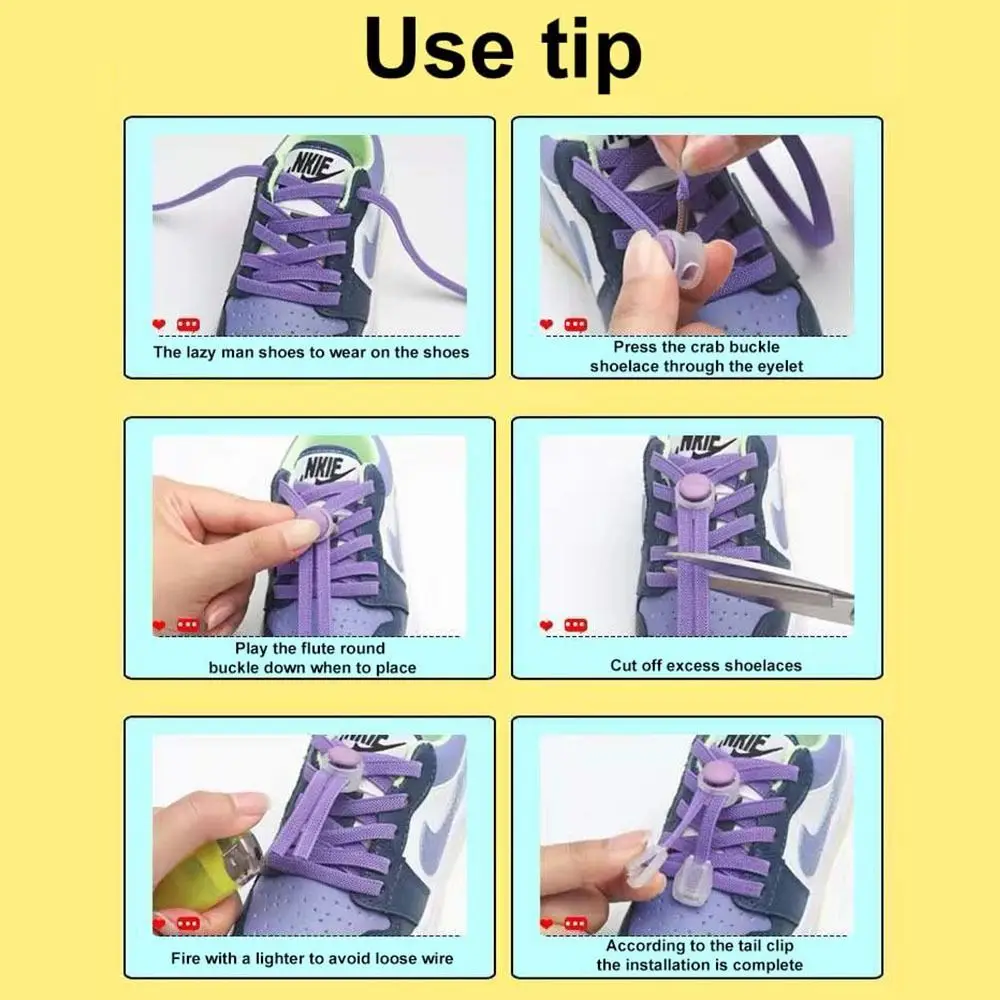 Dispositivo de bloqueo de cordones ajustable, accesorio creativo sin necesidad de atar, Clip de cordones, cierre de resorte
