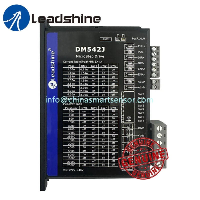 

Original Leadshine DM542J DM542-05 M542C DM542S Stepper Motor Driver Engraving Machine Controller Classic Step Motor Drive