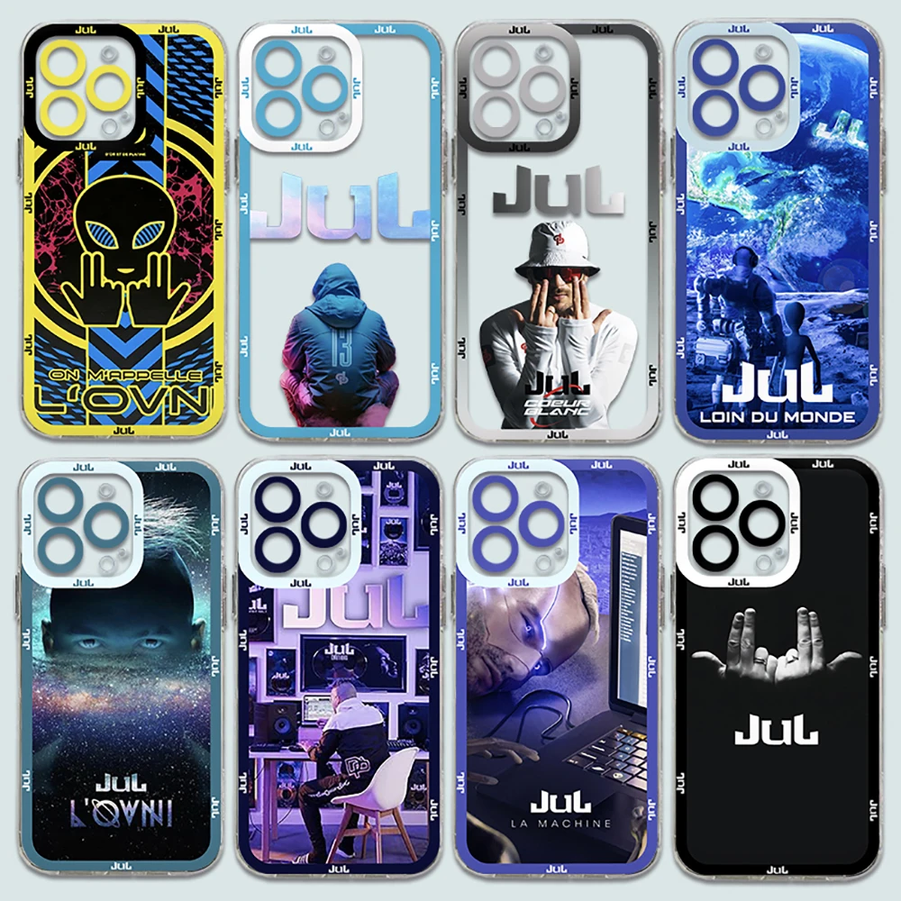 JuL C'est Pas Des Lol Rapper Phone Case For iPhone 15 14 13 12 11 Mini Pro Max X XR XSMax 6S 6 7 8 Plus SE20 Transparent Cover