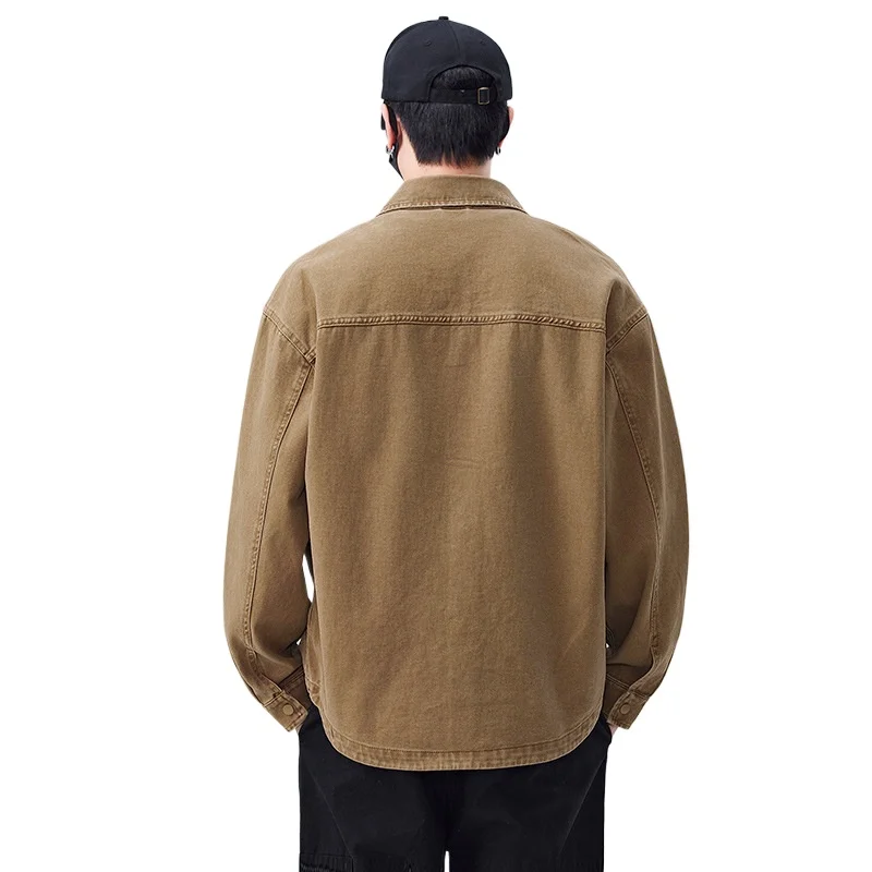 3XL Spring Autumn Cotton Men's Shirt Jacket Men Long Sleeve Multi-Pocket Shirts Outdoor Casual Colthing High Quality Coat
