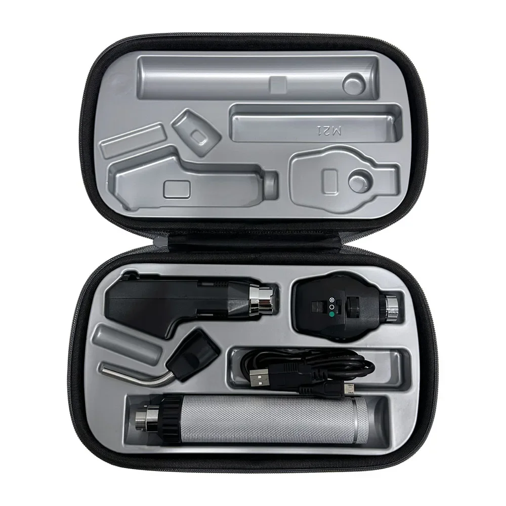 معدات طب العيون البيطرية القابلة لإعادة الشحن مجموعة منظار العين المباشر