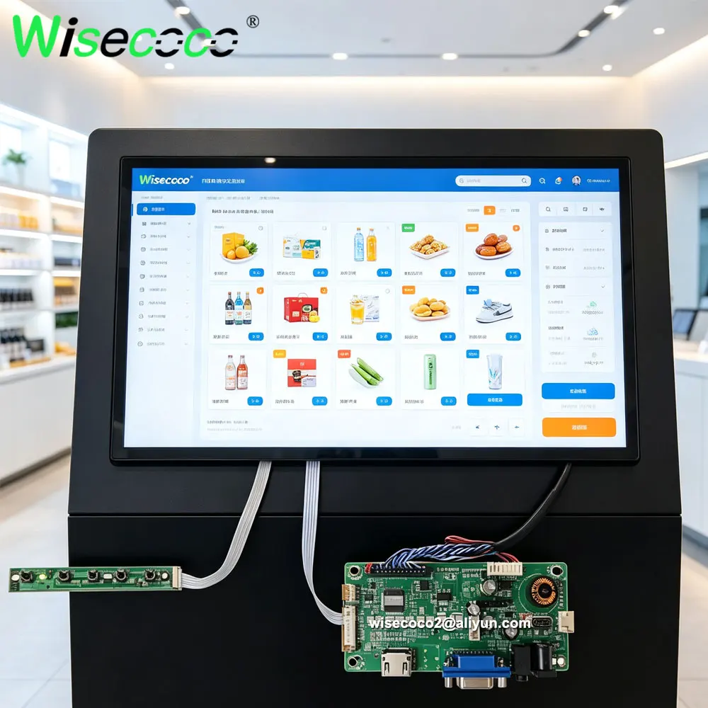 Sunlight Readable Display 15.6 Inch FHD 1920x1080 1200 Nits High Brightness Wide Temperature Automotive Outdoor Touch Display