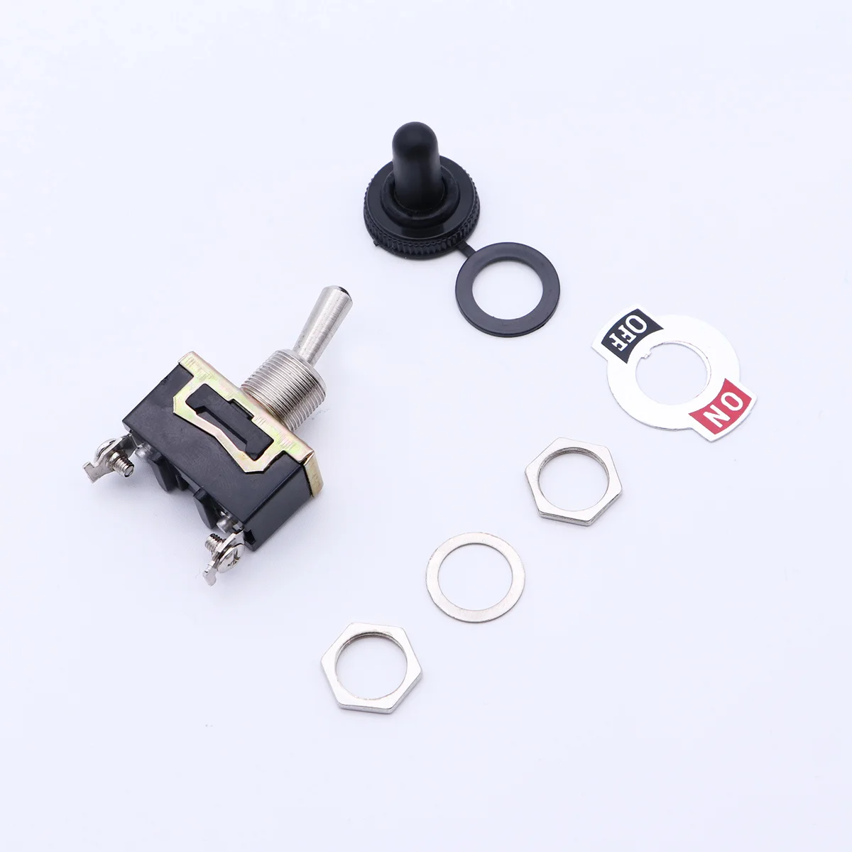 

10 шт. тумблер водонепроницаемый вкл. выкл. эргономичный дизайн 250v15a 2 положения в комплекте высокопрочный тумблер