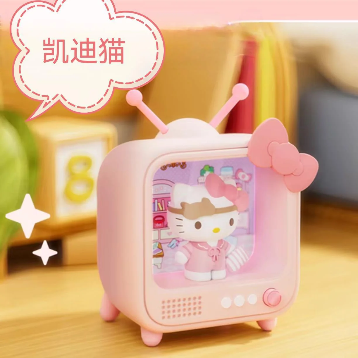 New Sanrio TV Nightlight Blind Box Handmade Luminous Ornament Kulomi Melody Girl Heart Girl Birthday Gift