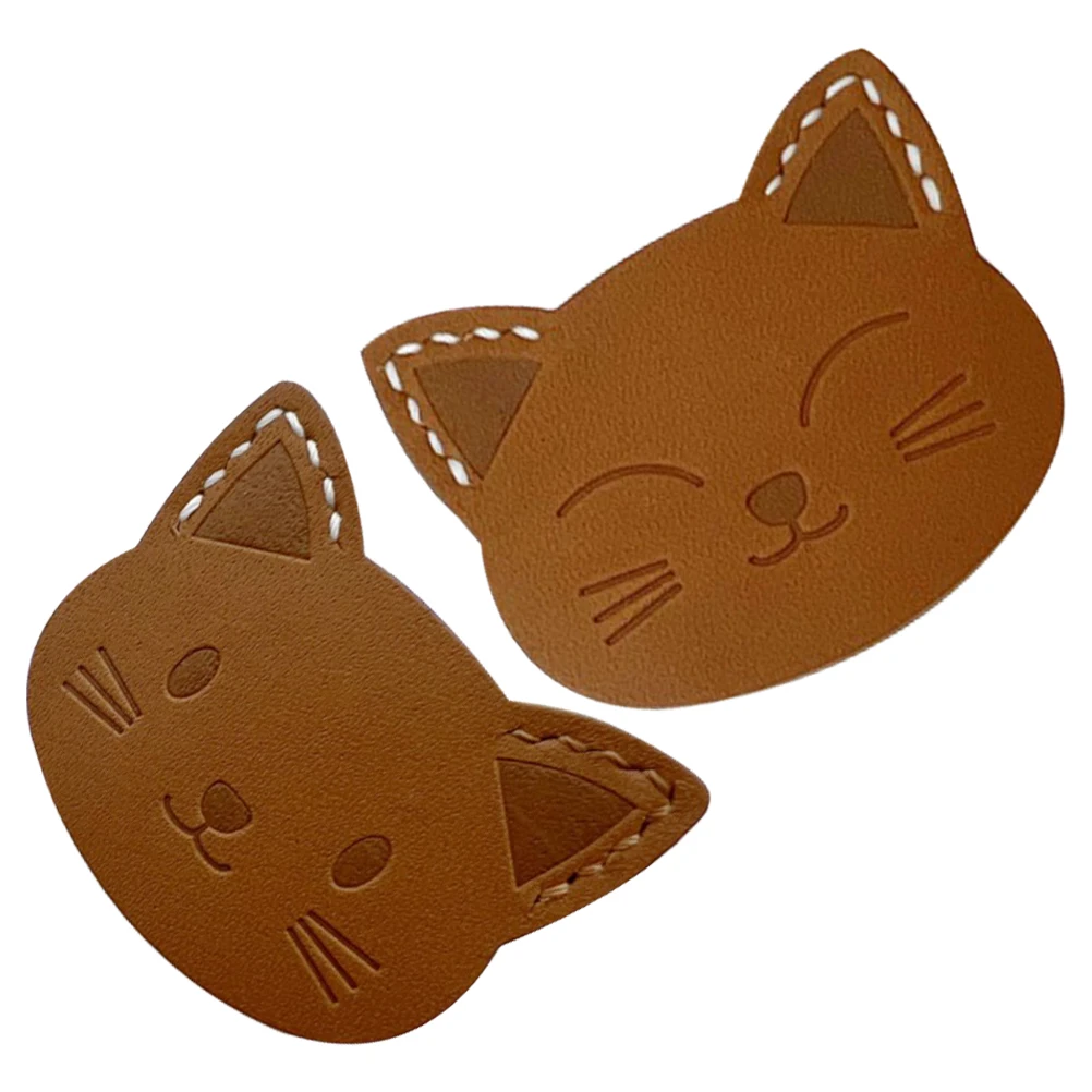 2 قطعة الإشارات المرجعية لطيف القط علامات الصفحة للكتب الطلاب عشاق القراءة الصغيرة الكرتون المرجعية هدية الزخرفية السائبة #3