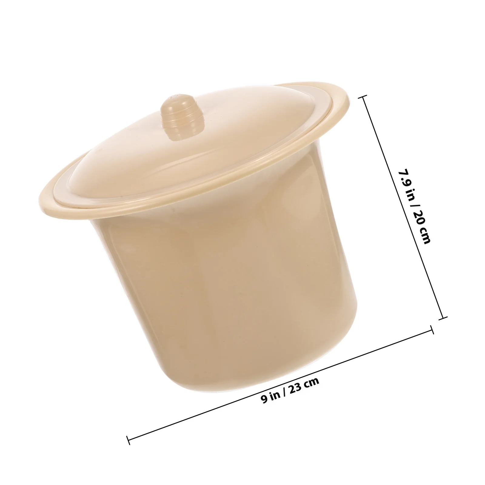 وعاء مبولة بلاستيكي ممتاز متعدد الوظائف مع غطاء للاستخدام العائلي كبار السن والأطفال المعوقين مقلاة سرير مبولة منزلية #2