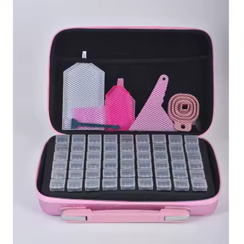 Diamond Painting Tools Accessories Bead Storage Container Plastic Storage Bottle Tool Storage Box Embroidery Kit Suitcase 5D