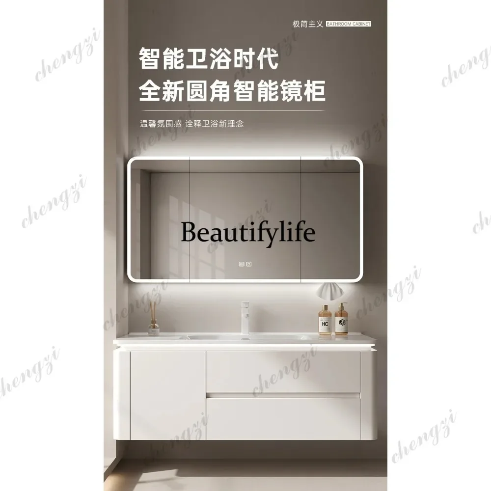 M07 Bathroom Vanity Cabinet With Sink And Mirror Cabinets Dresser Storage Furniture Washing Machine Wardrobe Cheap Cabinets