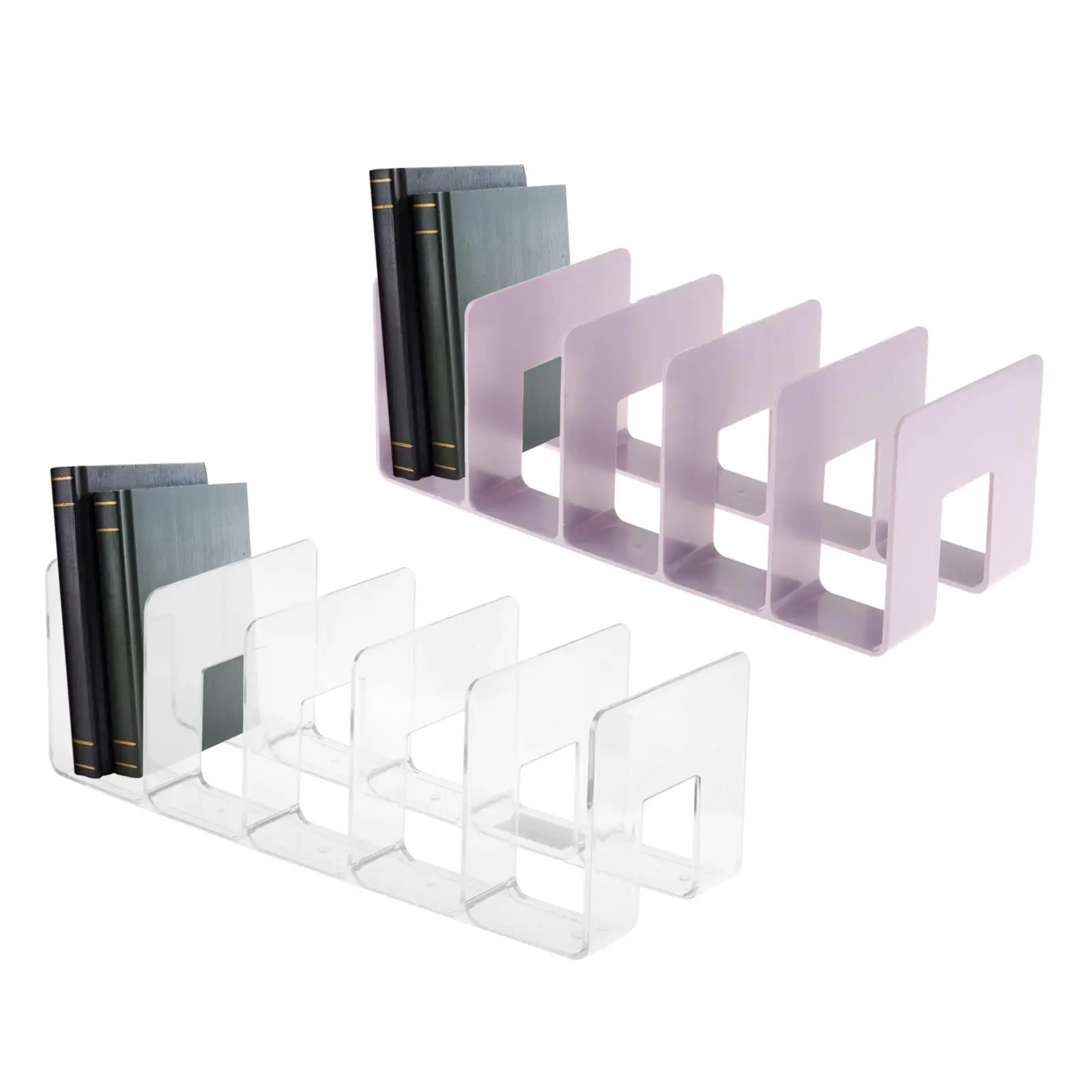 

Акриловый органайзер для файлов, подставка для книг, пятисекционная книжная полка, кошелек, сумка-органайзер для книжной полки, офисные журналы, рецепты, книги