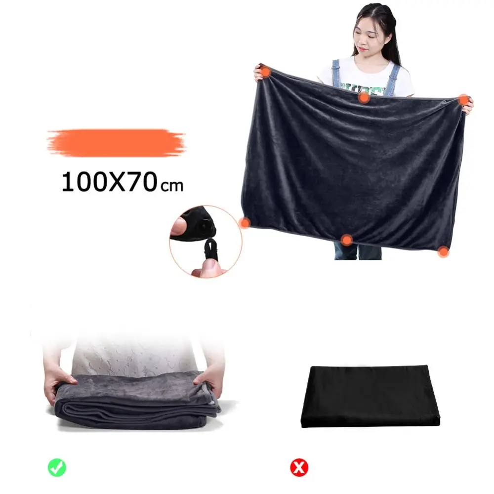 Coperta riscaldata elettrica USB indossabile per uso domestico Abbigliamento caldo Scialle caldo lavabile Involucro elettrico portatile per l'inverno