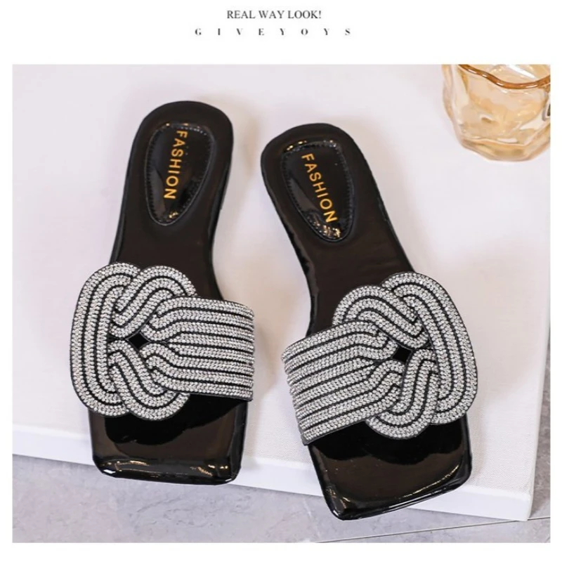 

High sense fashion fairy flat women's slippers flip-flops wear summer 2025cross-border new sandals women
