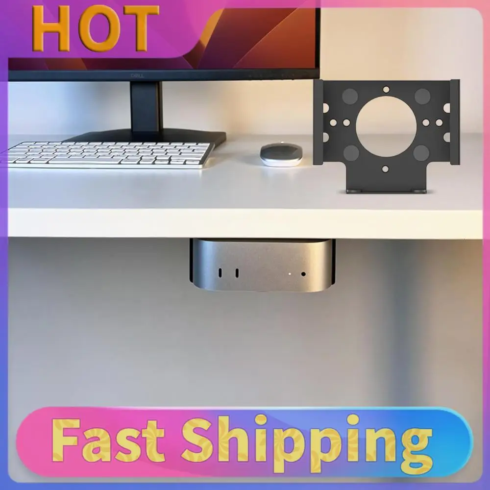 Under Desk Mount Metal Mount Holder Bracket Wall Mount Stand Accessories for Mac Mini M4/M4 Pro 2024
