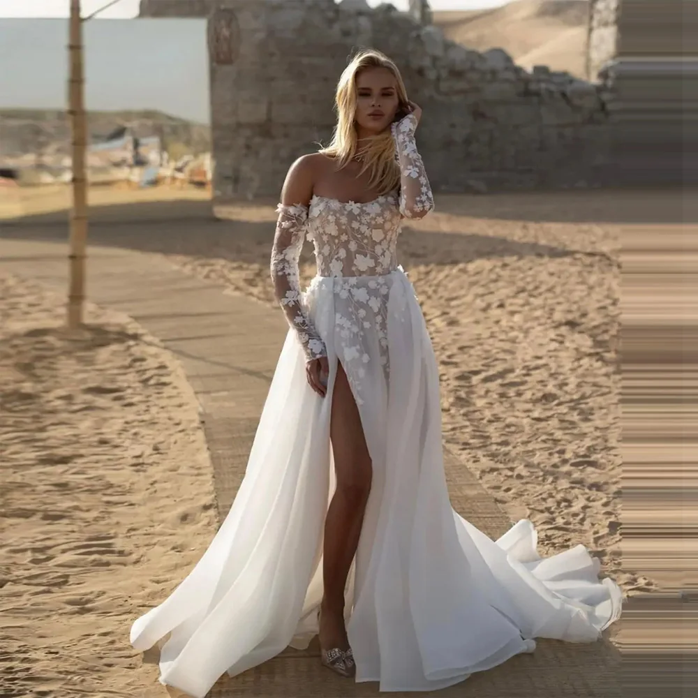 

2026 Off The Shoulder A-Line Women Wedding Dresses Gorgeous Princess Bridal Gowns Mopping Length Vestidos De Novias Customized