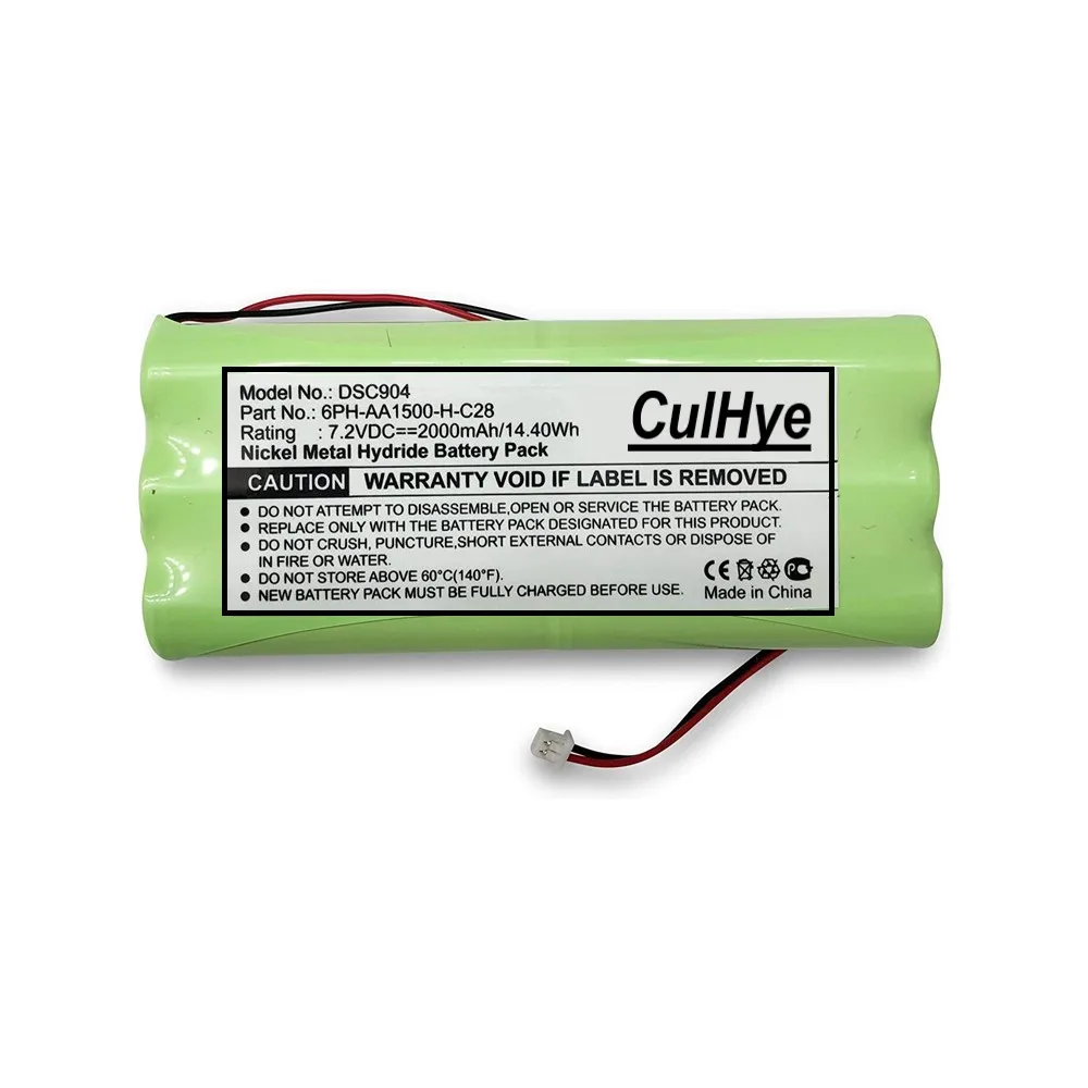 Batería de repuesto de 7,2 V Ni-Mh para alarma DSC 6PH-AA1500-H-C28, sistema de seguridad 9047 Powerseries, SCW9045, Sensor directo, 2000mAh