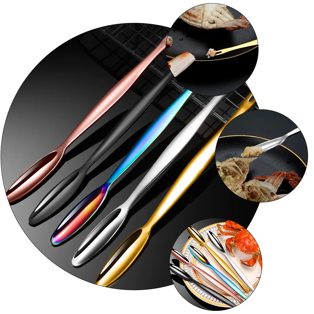 

3 pcs Stainless Steel Crab Needles Rust-Proof Shrimp Peelers For Crab Crayfish Eating Seafood Tools Kitchen Bar Supplies