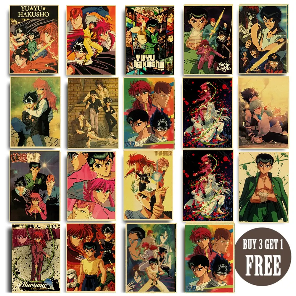 Yu Yu Hakusho Urameshi Yuusuke Kurama Canvas Painting Poster for Home Decor living room wall art for bed room