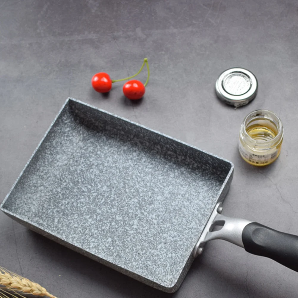 

Rectangular Mafan Frying Pan Rectangular Frying Pan Nonstick Nonstick Flat Bottom Omelette Pancake Cookware For Kids Fire Stove