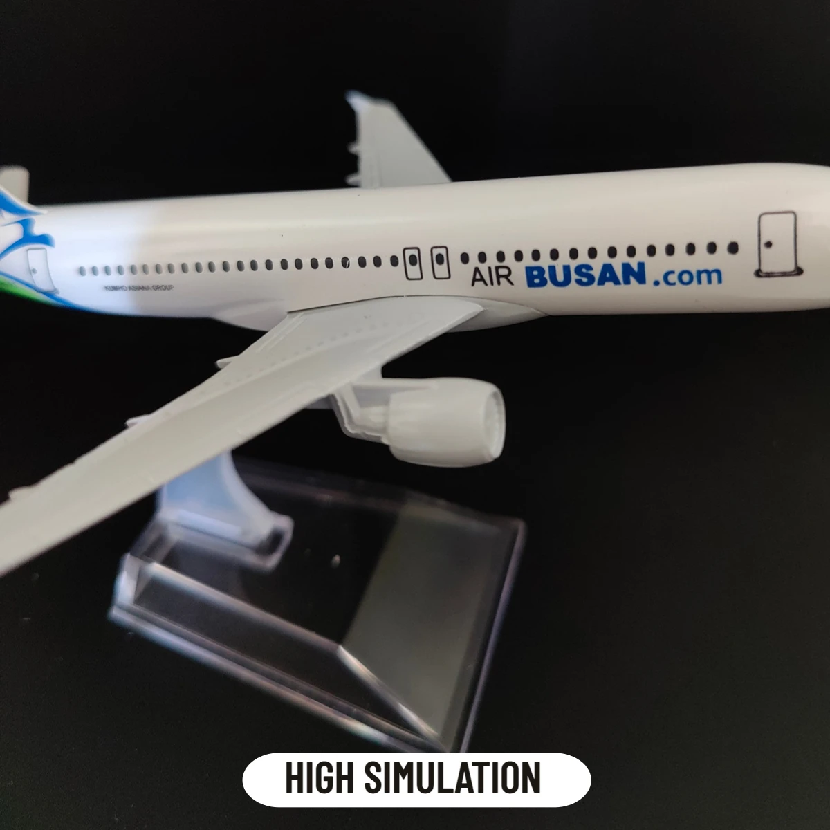 Scale 1:400 Metal Aircraft Model, KOREAN BUSAN A320 Flight Airlines Replica Aviation Airplane Miniature Collection Toy for Boy