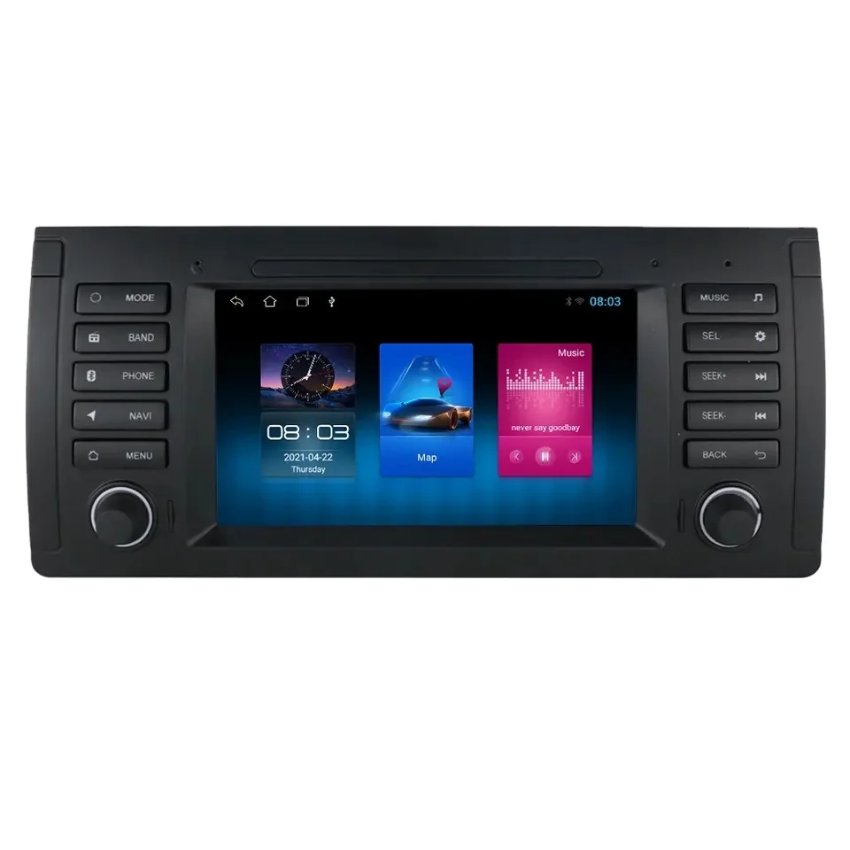 

Автомобильный DVD-плеер с GPS, аудио радио для Bmw 5 серии X5 E53 E39 M5 Android 9.1 четырехъядерный мультимедийный плеер