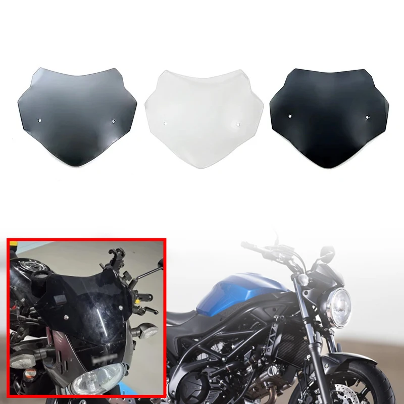 

Подходит для SUZUKI SV650 SV 650 2016-2025 2024, аксессуары для лобового стекла мотоцикла, лобовое стекло, поднятое лобовое стекло sv650, модифицированные детали
