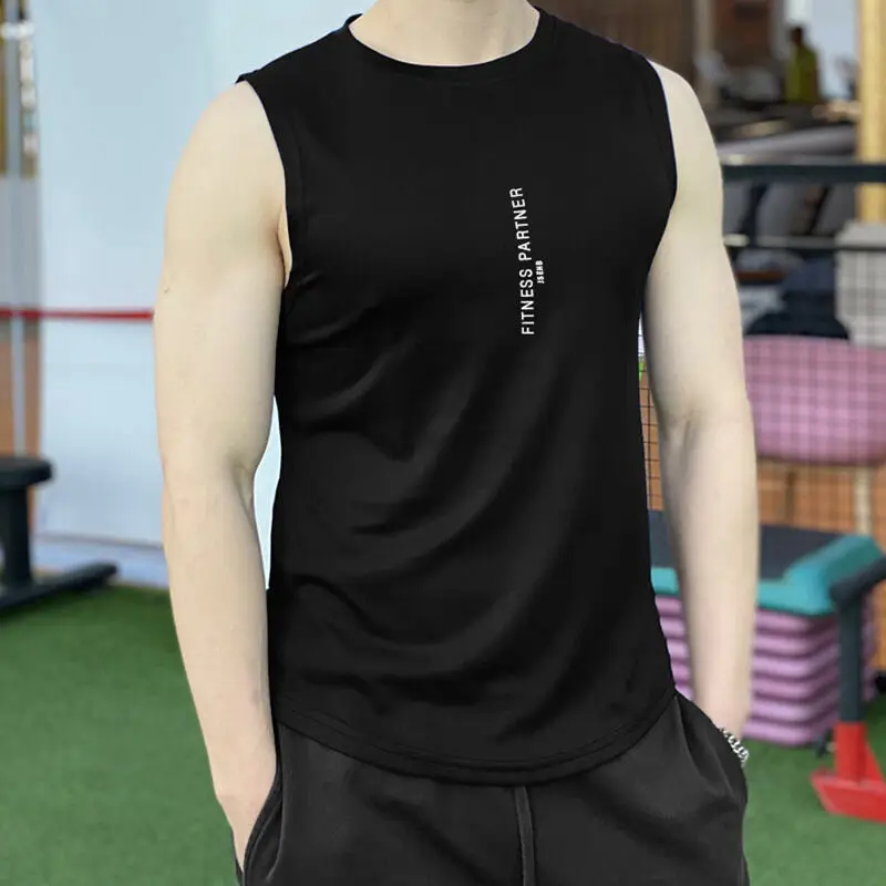 

Fashion 3D Print Men's Tank Tops Summer Quick Dry Breathable Gym Tees Casual O-neck Sleeveless Shirt Outdoor Fitness Sports Vest
