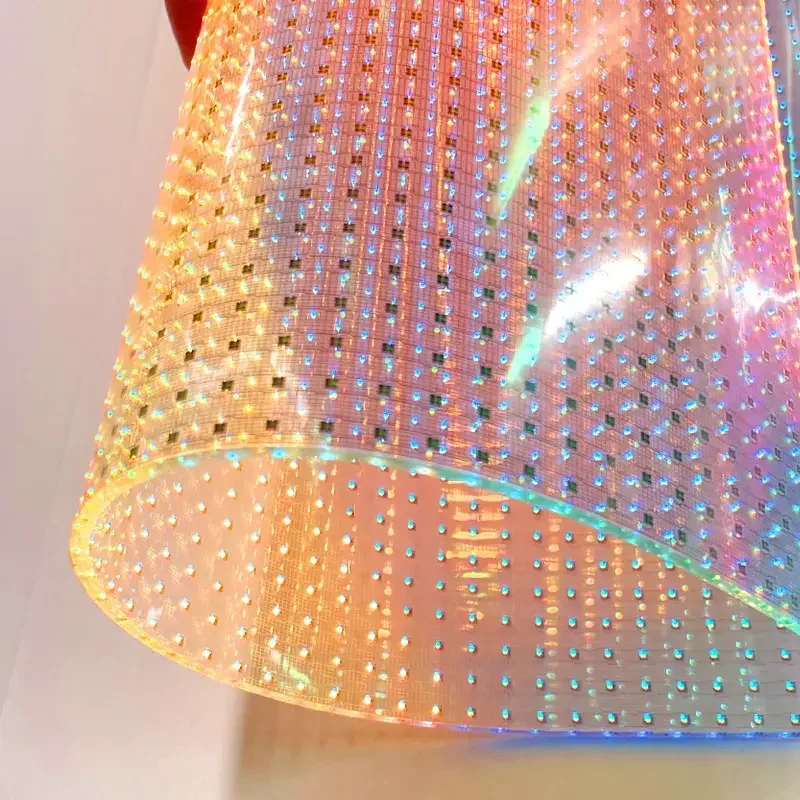High Resolution Pantalla Led Transparente Display Led Ad Screen Roll Flexible Transparent-led-film Screen for Advertising