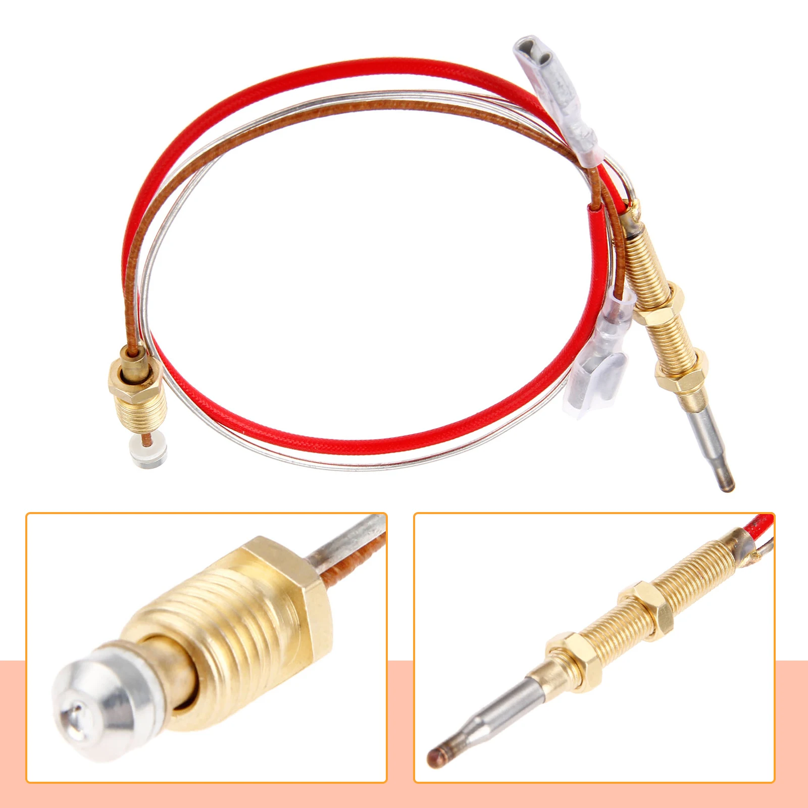 1PC 410mm Universal Thermocouple Replacement Parts With M6*0.75 Thread Suitable For Outdoor Fireplace Stoves Gas Patio Heater