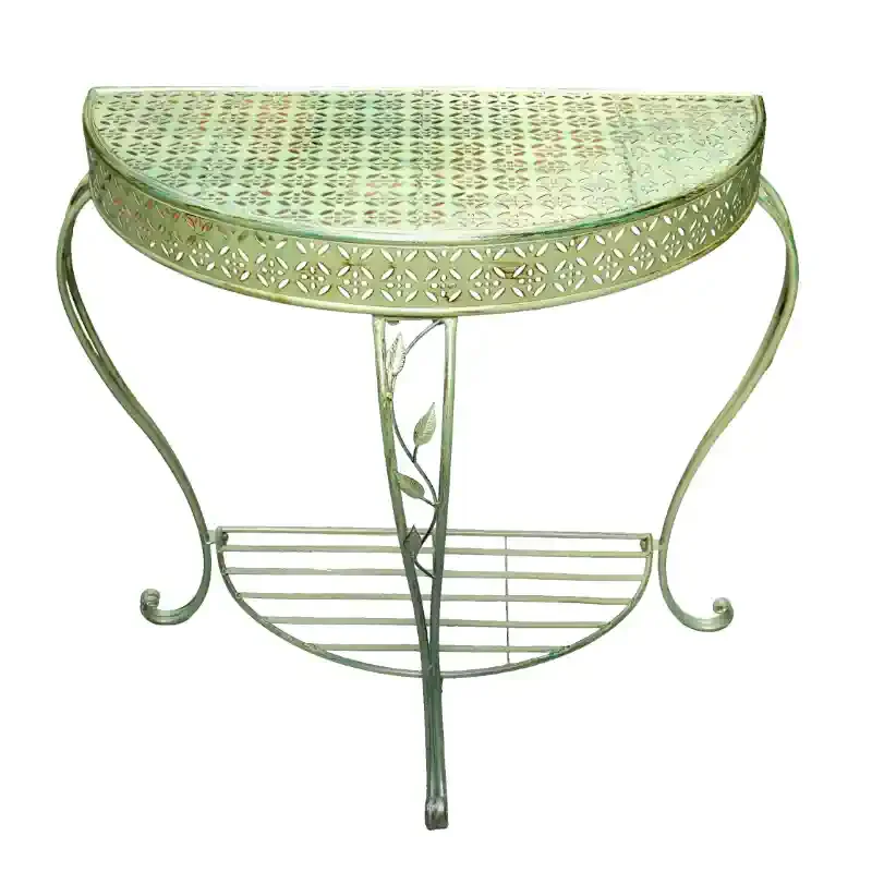 

Semi-round table, balcony, flower stand, outdoor courtyard, garden corner, floor-to-ceiling type against the wall, indoor