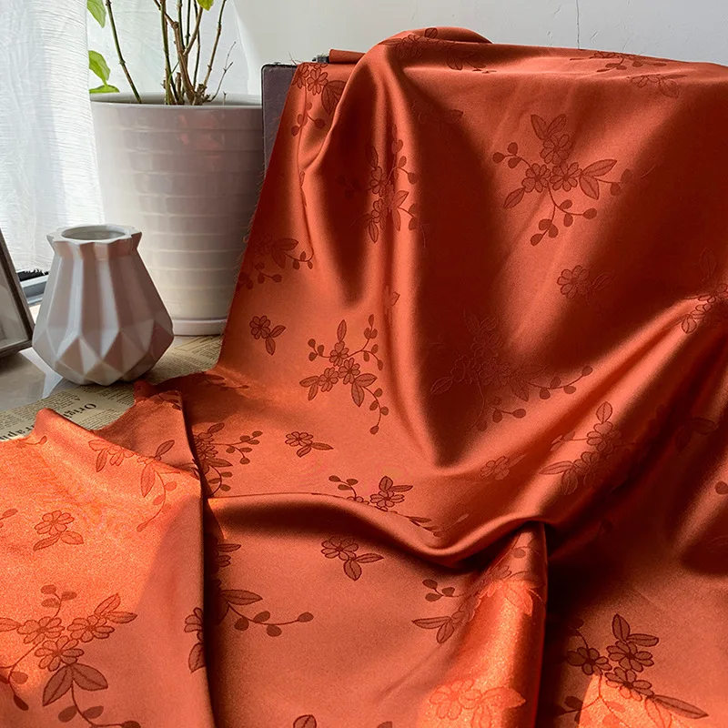 

2025 New Metallic Gold Satin Fabric Solid Color - High Quality Iridescent Clothing Fabric for Dresses