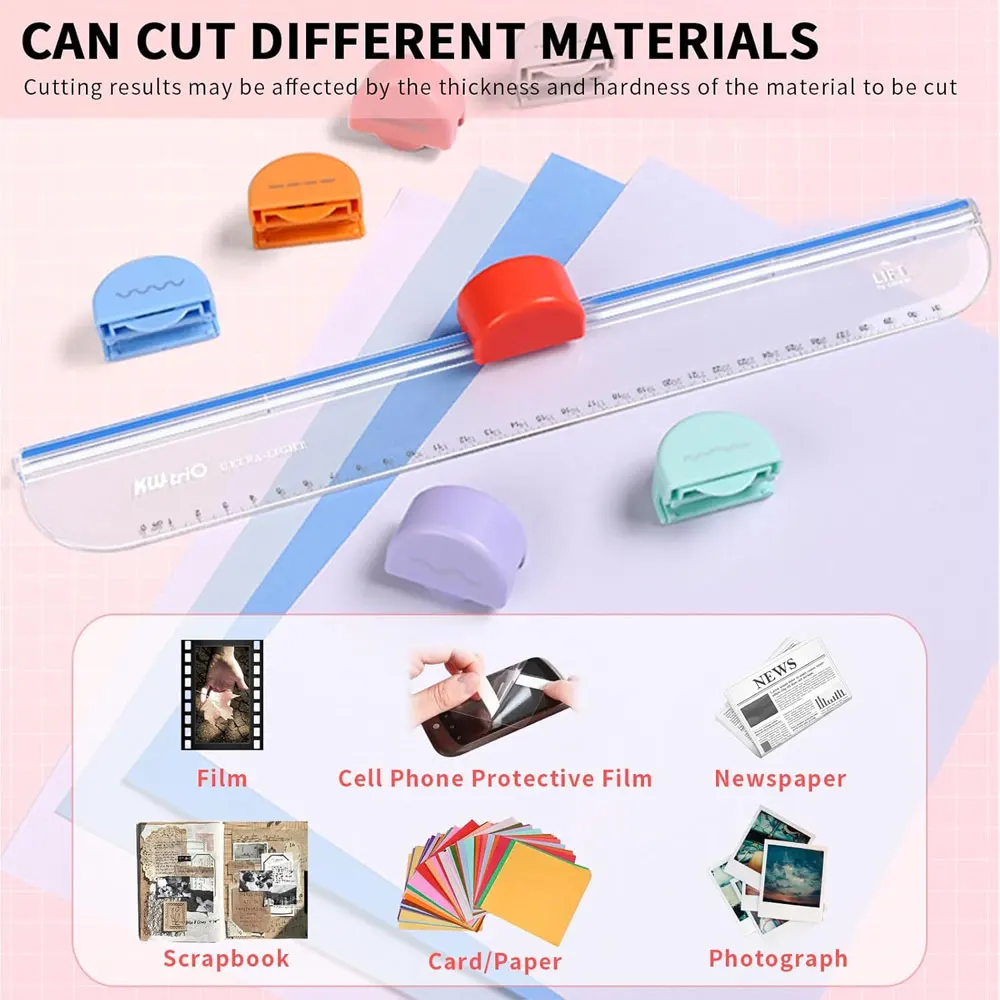 DIY Hand Tool Cutting Head DIY Decorative Paper Trimmer Circular Cutting Head Multi-Function Multi-Shape Paper Cutting Tool
