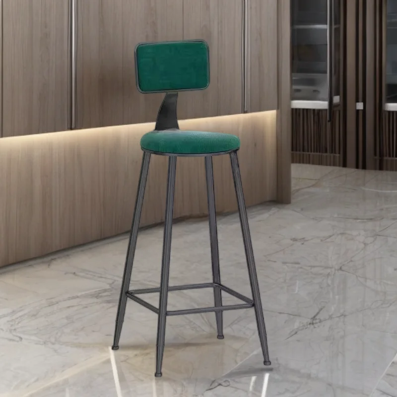 

Manicure Chair Comfortable Kitchen Bar Home Modern Design Chairs Backrest Swivel Stool Barber Furniture Poltrona High Stools