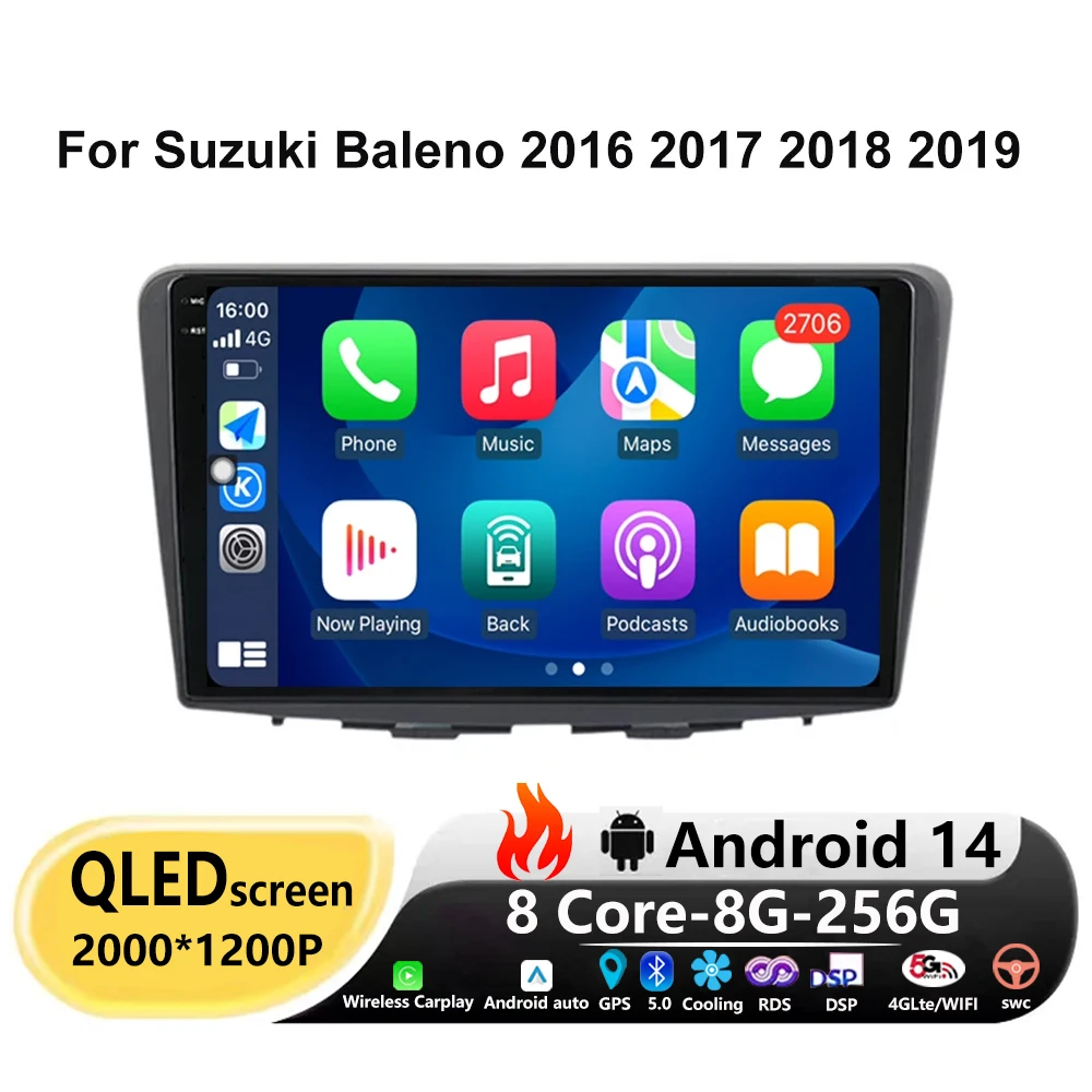 

Android 14 For Suzuki Baleno 2 2015 - 2022 Car Radio Multimedia Video Player Navigation Stereo GPS No 2 din 2 din auto BT Tools