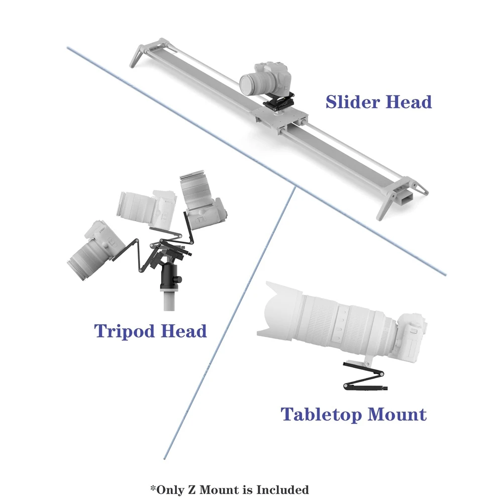 Z Flex Tilt Tripod Head Flexible Angle Pan &Tilt Head/Universal Multiway Camera Tripod Folding Z Bracket For DSLR Camera