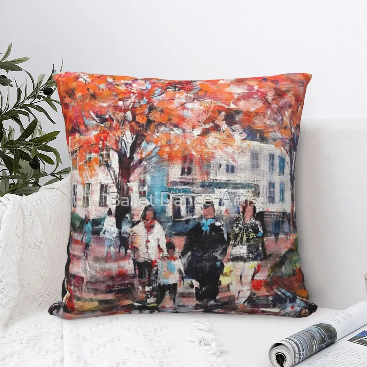 Autumn City Strooll - страх Норвегия Наволочка Наволочка Чехлы Подушки Наволочки Декоративные