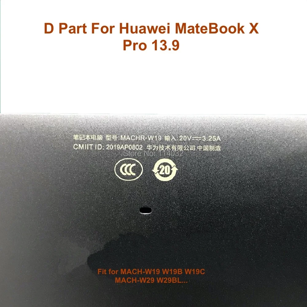 Sarung sandaran Laptop untuk Huawei MateBook X Pro Mach-W29B W19B W19C W29 W29BL bagian atas casing Notebook cangkang C D