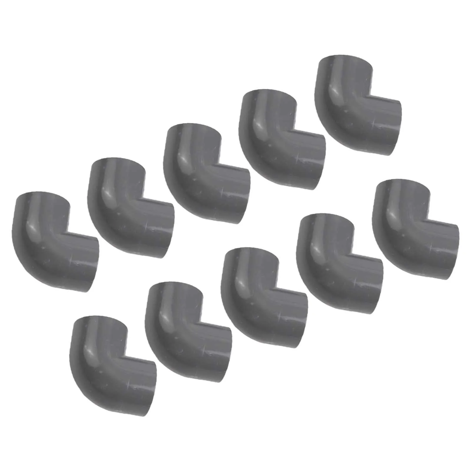 PVC 90 Degree Water Pipe Fittings 50mm Diameter with PVCU Sleeve Connector Compatible with Various Plumbing Applications