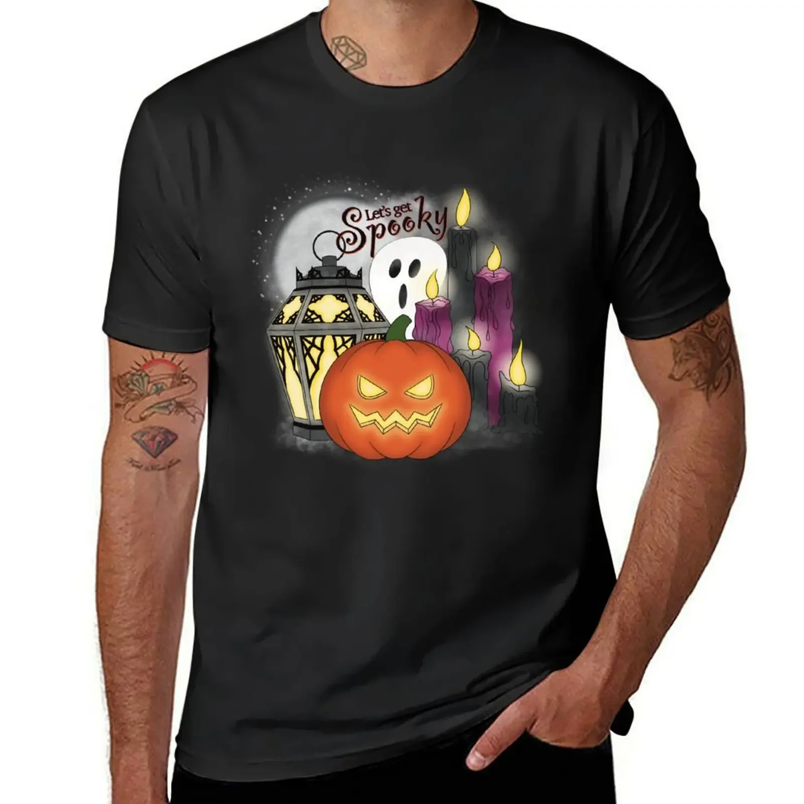 

Let’s Get Spooky Halloween T-Shirt designer shirts graphic t shirts tees luxury clothes men