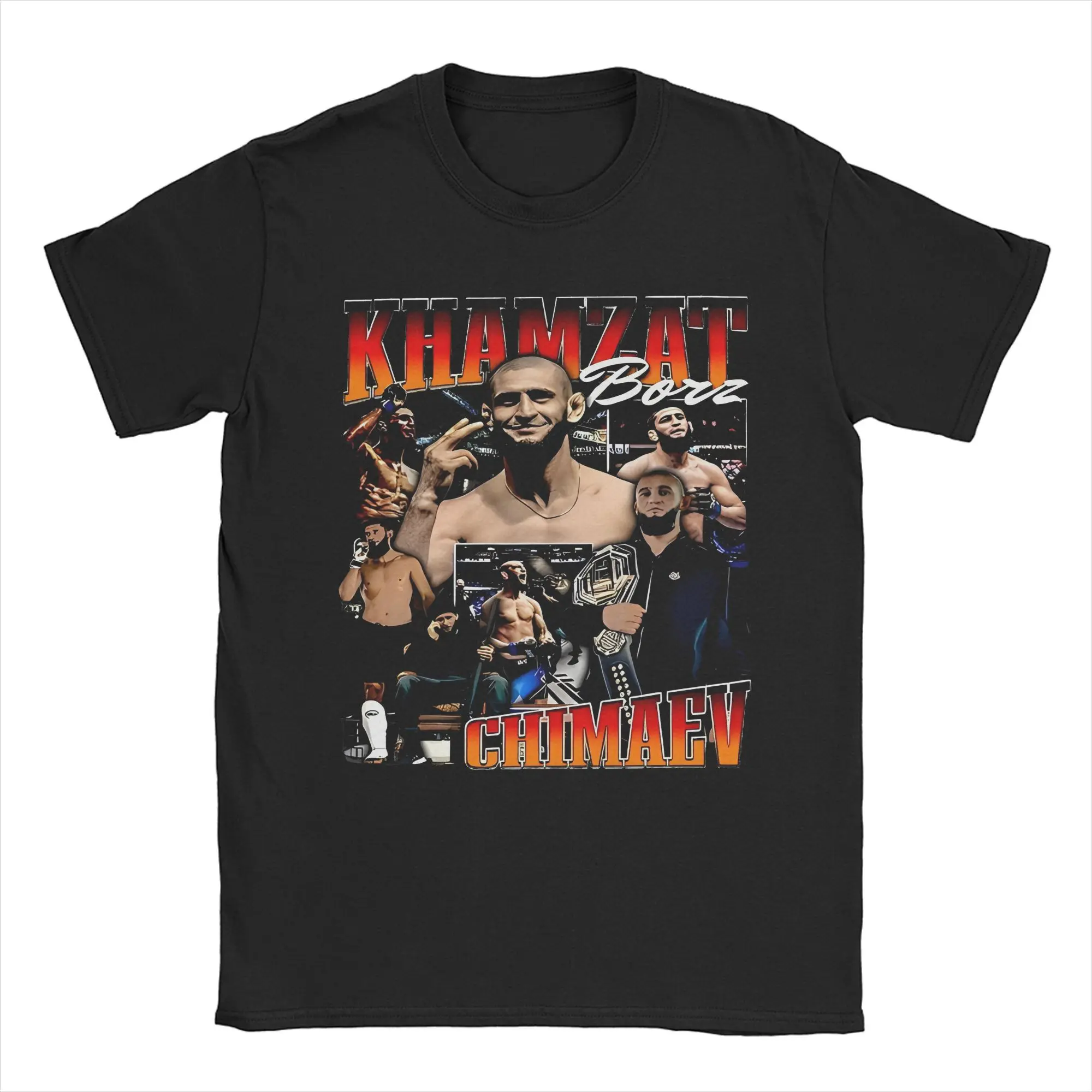 Wrestler Khamzat Chimaev Borz Wrestling  Merch Unisex T Shirts Cotton Tee New Arrival  Tops T-shirt