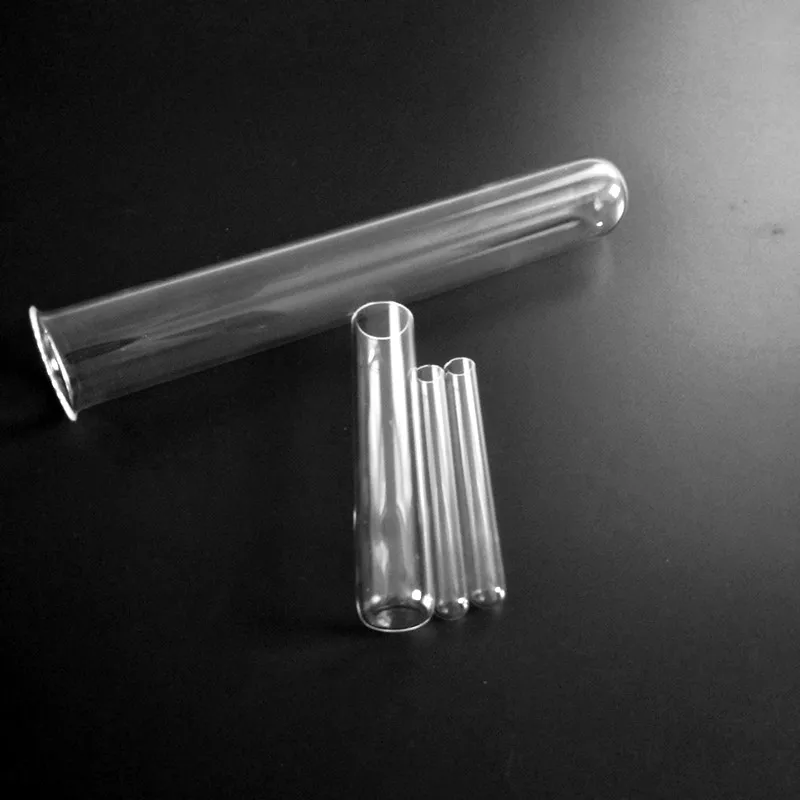 Flat bottom quartz test tube without rim OD20*length100